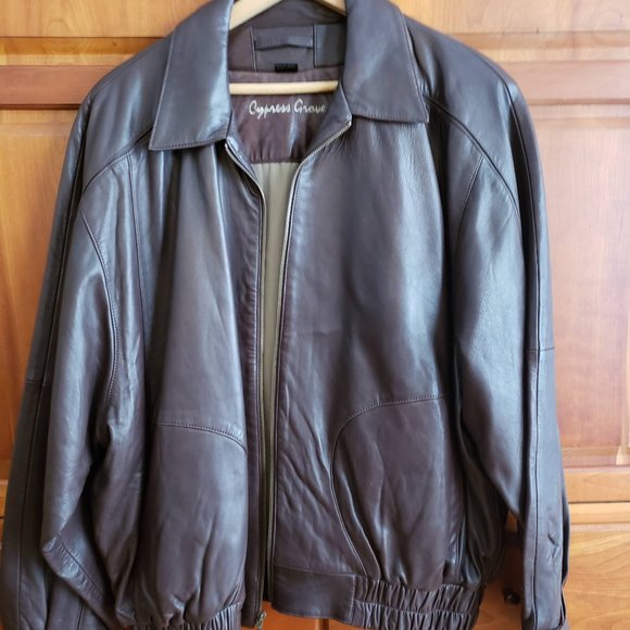 Make Offer - Cypress Grove Leather Jacket - Picture 1 of 3